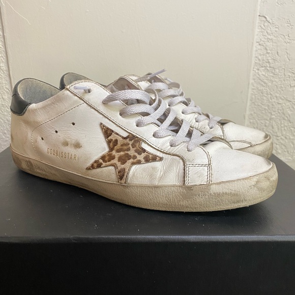 Golden Goose Super-Star sneakers with leopard star - Picture 1 of 5